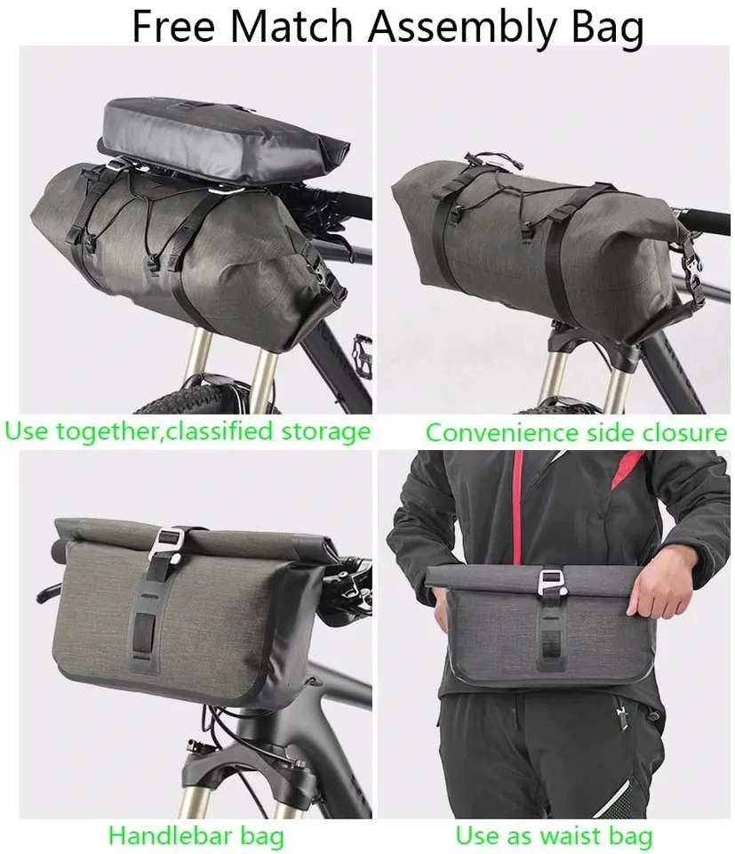 Waterproof Roll Top Cycling Bike Travel Bicycle Bag Handlebar